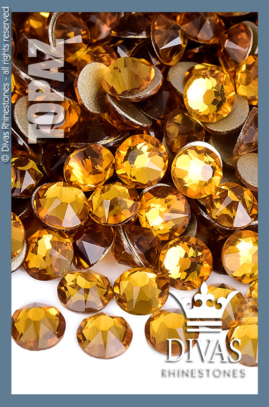 CRYSTAL RHINESTONES - 'Topaz'