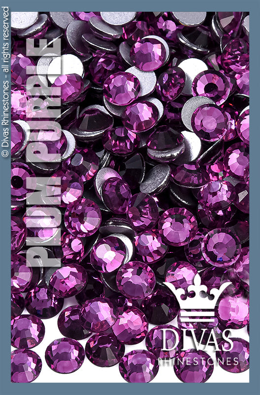 CRYSTAL RHINESTONES - 'Plum Purple'