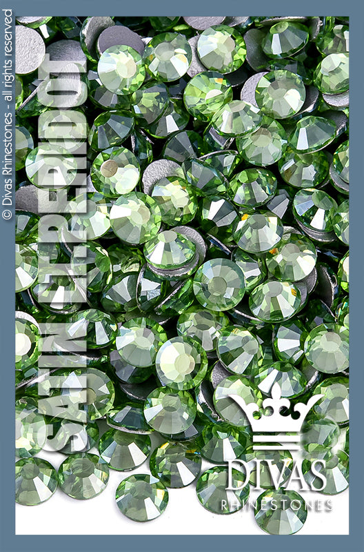 SATIN RHINESTONES - 'Light Peridot'