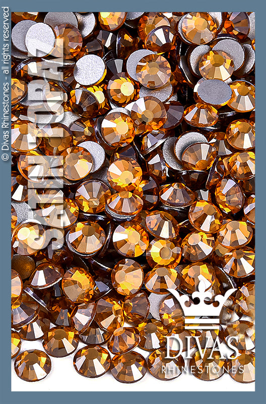 SATIN RHINESTONES - 'Topaz'