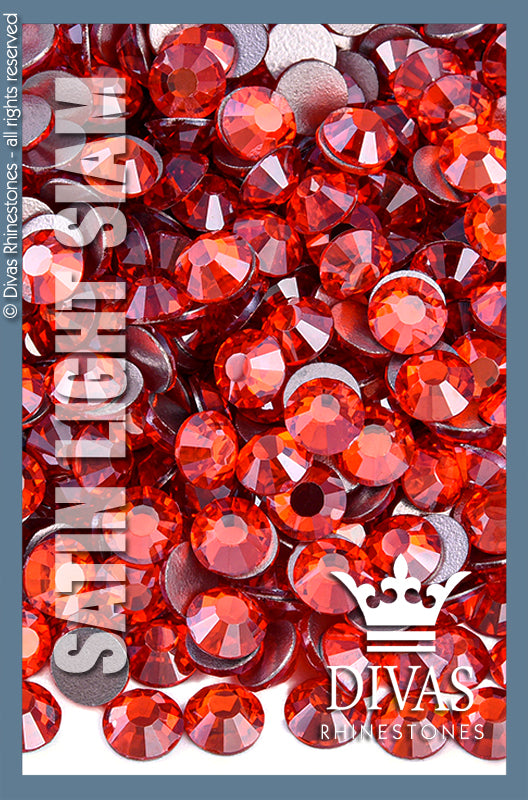 SATIN RHINESTONES - 'Light Siam'