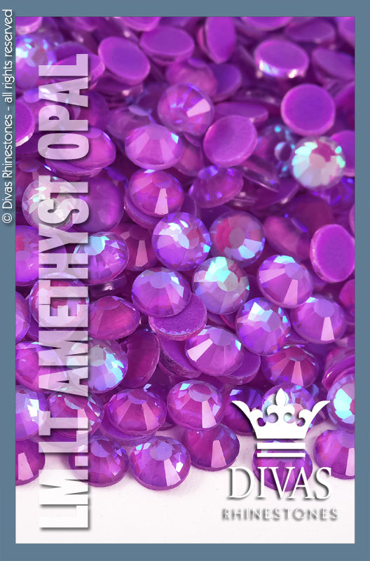 LUMINOUS RHINESTONES -'Dk. Amethyst Opal'