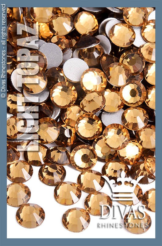 CRYSTAL RHINESTONES - 'Light Topaz'