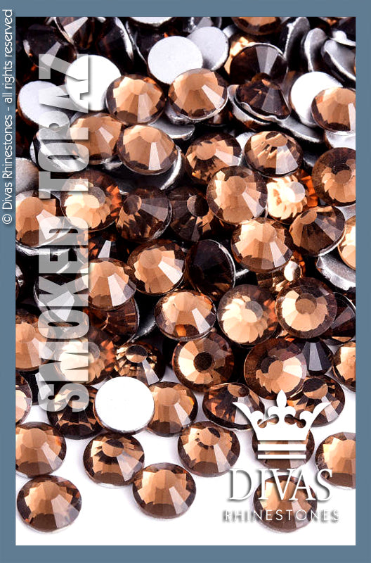 CRYSTAL RHINESTONES - 'Smoked Topaz