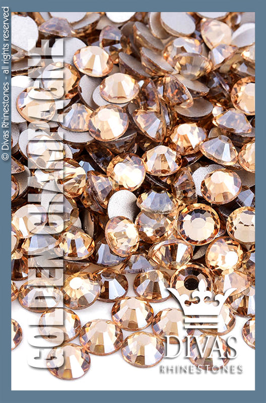 CRYSTAL RHINESTONES - 'Golden Champagne'