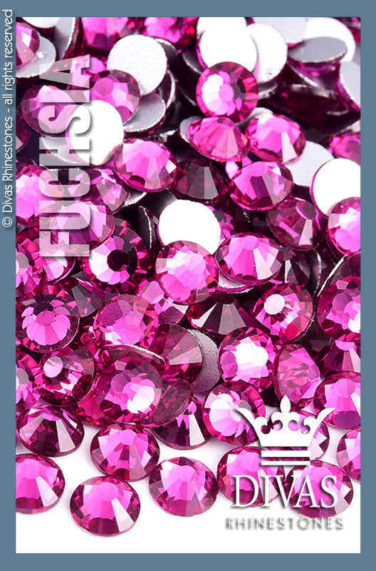 CRYSTAL RHINESTONES - 'Fuchsia'