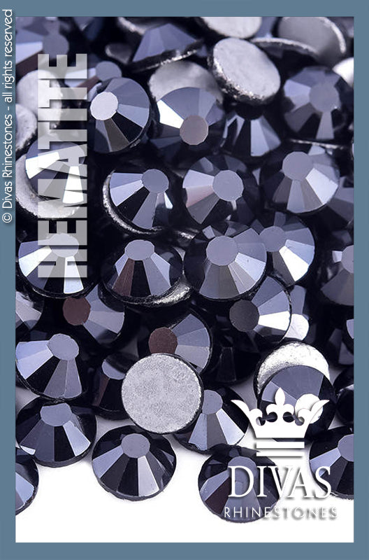 COATED RHINESTONES - 'Hematite'