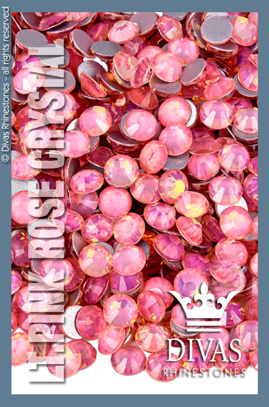 LUMINOUS RHINESTONES - 'Lt. Pink Rose Crystal'
