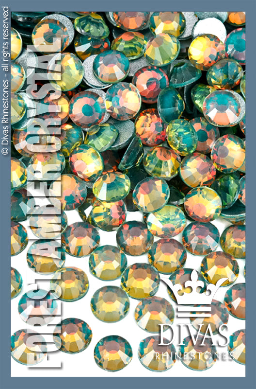 LUMINOUS RHINESTONES - 'Forest Amber Crystal'