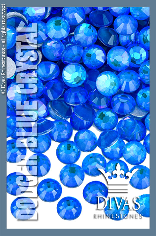 LUMINOUS RHINESTONES - 'Dodger Blue Crystal'