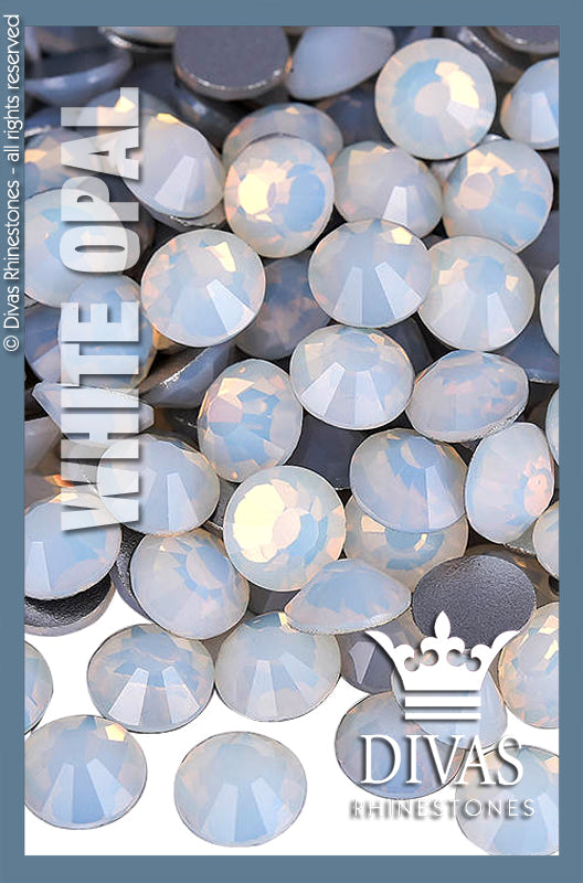 OPAL RHINESTONES - Eltanin Rose #2020 Glass Crystal 'White Opal'