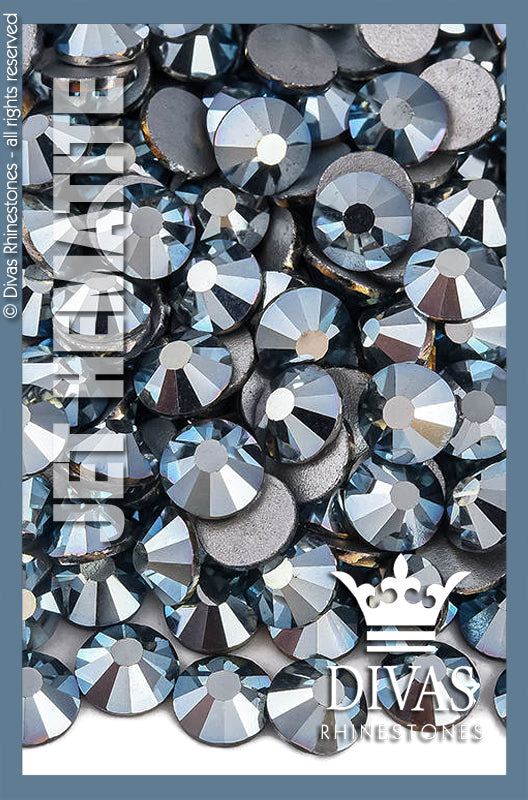 COATED RHINESTONES - 'Jet Hematite'