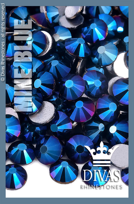 Swarovski Crystal Metallic Blue Rhinestones