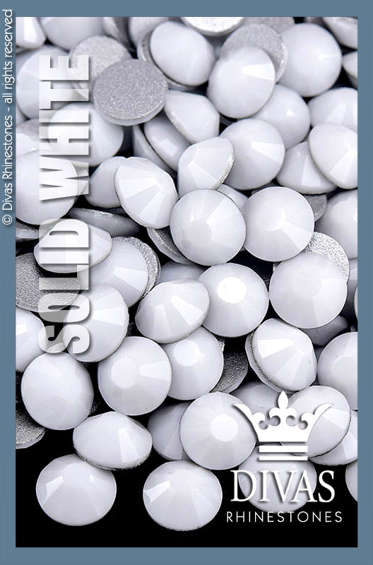 COATED RHINESTONES - 'Solid White'