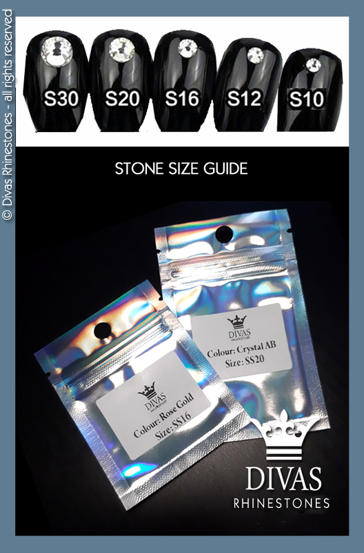 RHINESTONES - Draconis Rose #2050 Glass Crystal 'Aquamarine' *Premium Grade*