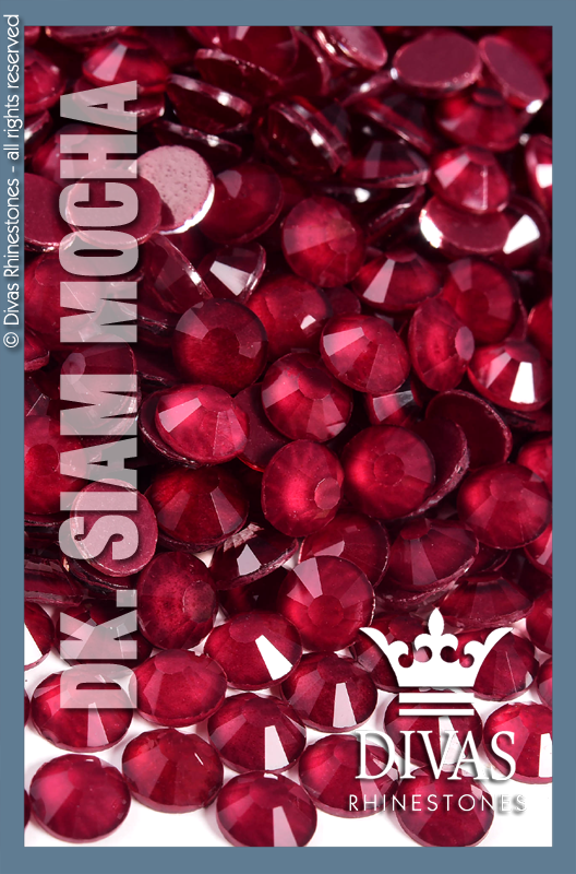 MOCHA RHINESTONES - Eltanin Rose #2020 Glass Crystal 'Dark Siam'