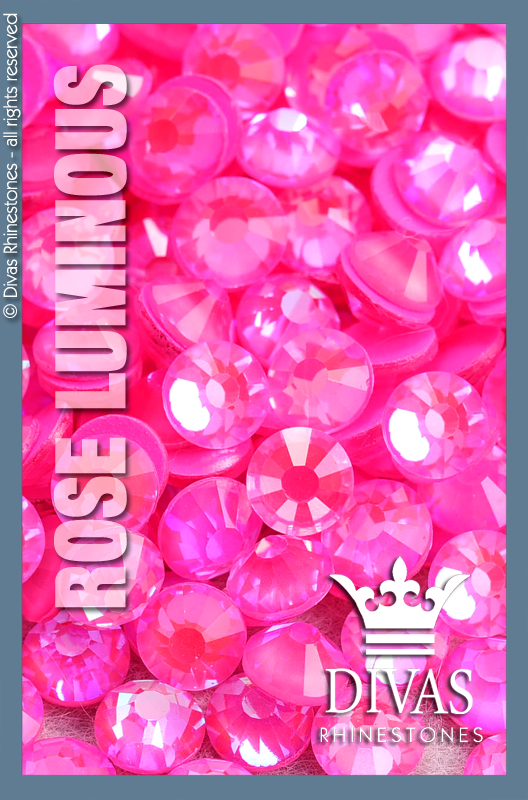 LUMINOUS RHINESTONES - Eltanin Rose #2020 Glass Crystal 'Rose'