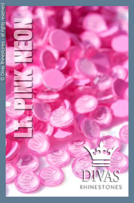 NEON RHINESTONES - Eltanin Rose #2020 Glass Crystal ' Light Pink Neon'