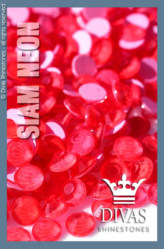 NEON RHINESTONES - Eltanin Rose #2020 Glass Crystal 'Siam'