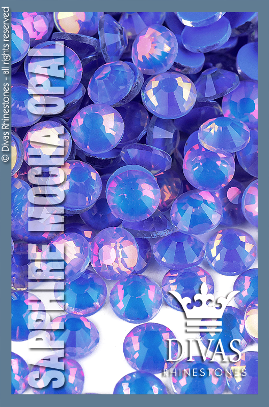 MOCHA RHINESTONES - Eltanin Rose #2020 Glass Crystal 'Sapphire Mocha Opal'
