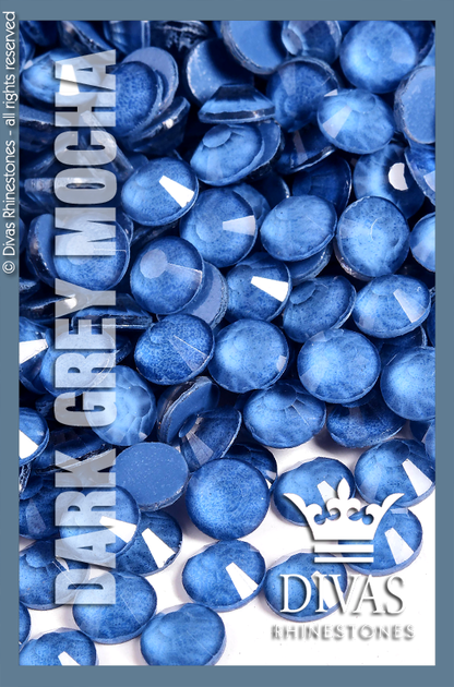 MOCHA RHINESTONES - Eltanin Rose #2020 Glass Crystal 'Jeans Blue'