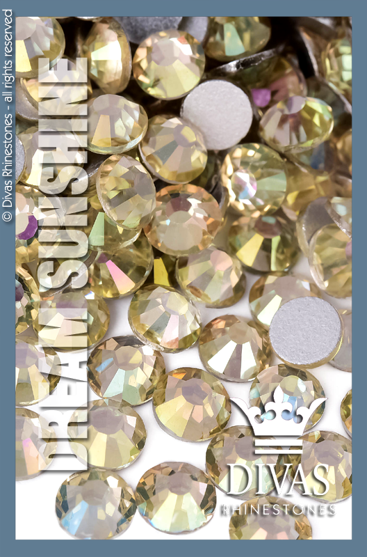 COATED RHINESTONES - Eltanin Rose #2020 Glass Crystal 'Dream Sunshine'