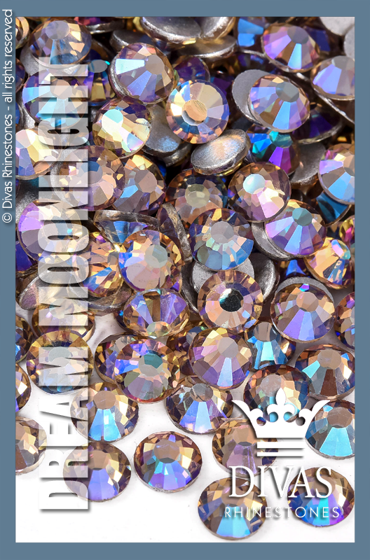 COATED RHINESTONES - Eltanin Rose #2020 Glass Crystal 'Dream Moonlight'