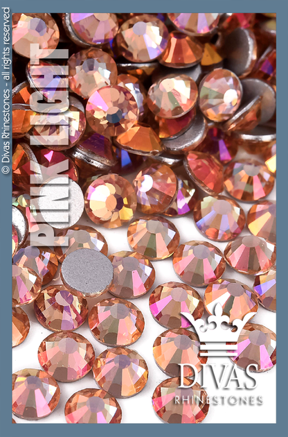 COATED RHINESTONES - Eltanin Rose #2020 Glass Crystal 'Pink Light'