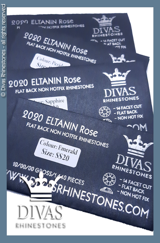 COATED RHINESTONES- Eltanin Rose #2020 Glass Crystal 'Labrador'