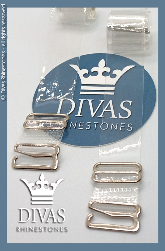 2 Clear Adjustable Back or Crossback straps