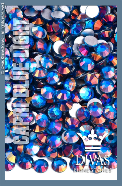 COATED RHINESTONES - 'Capri Blue Light'