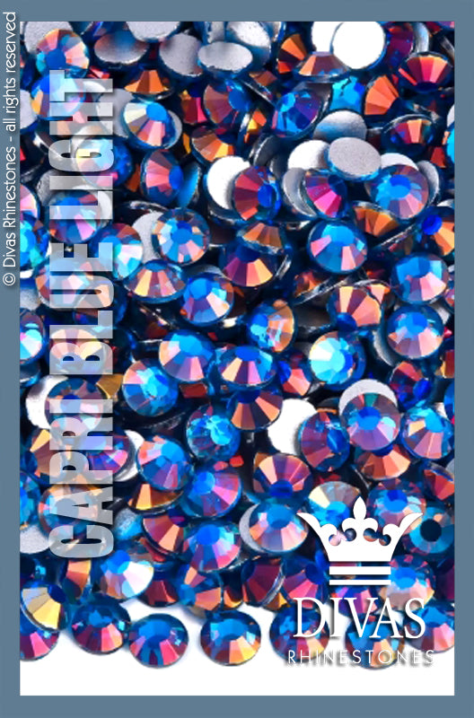 COATED RHINESTONES - 'Capri Blue Light'