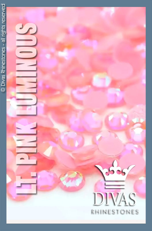 LUMINOUS RHINESTONES - 'Light Pink'