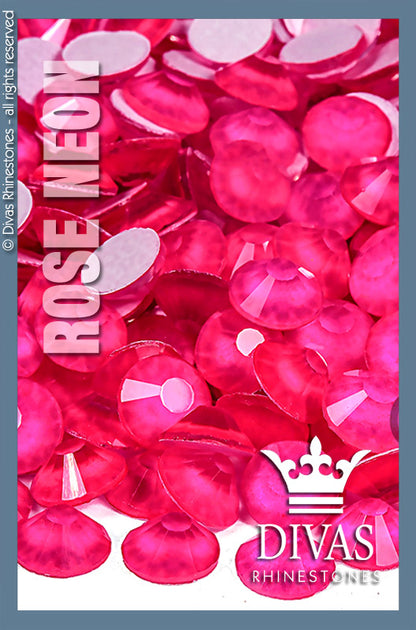 NEON RHINESTONES - 'Rose'