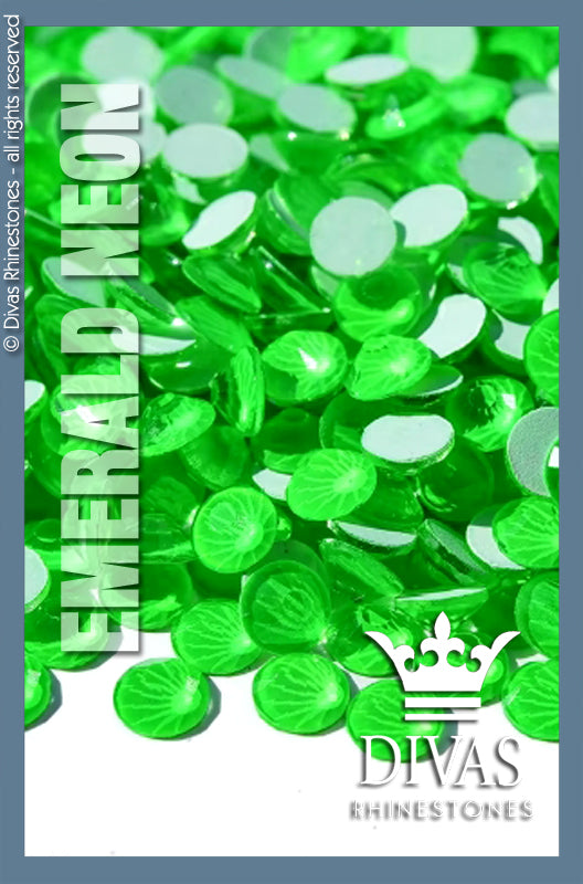 NEON RHINESTONES - 'Emerald'