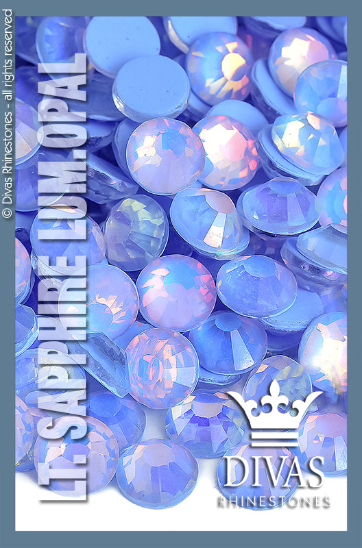 LUMINOUS RHINESTONES - 'Lt. Sapphire Opal'