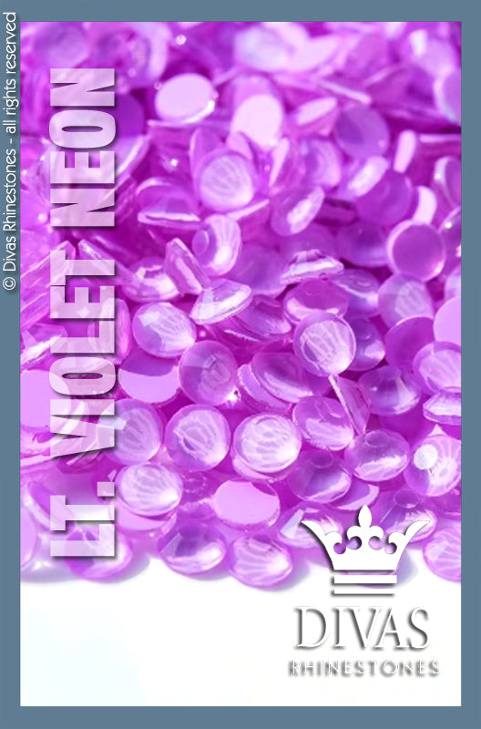 NEON RHINESTONES - 'Light Violet'