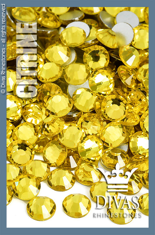 CRYSTAL RHINESTONES - 'Citrine'