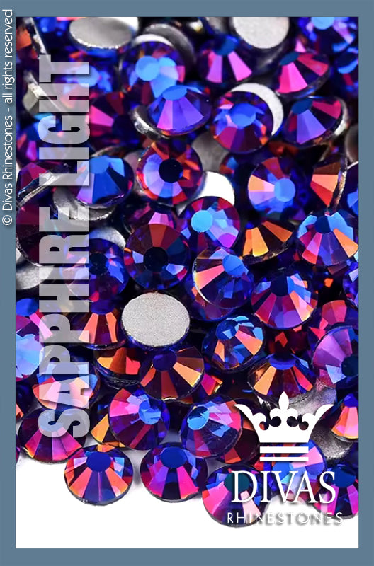 COATED RHINESTONES - 'Sapphire Light'