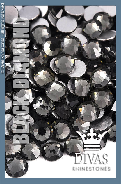 CRYSTAL RHINESTONES - 'Black Diamond'