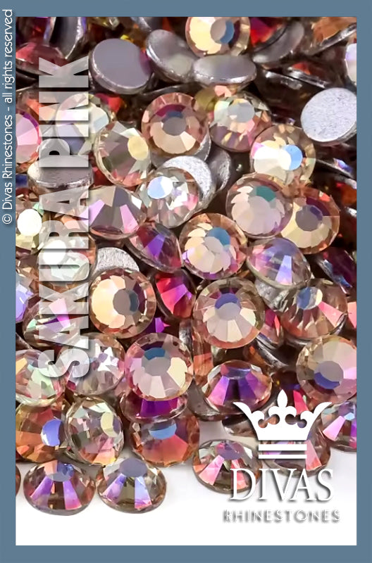 COATED RHINESTONES - 'Sakura Pink'