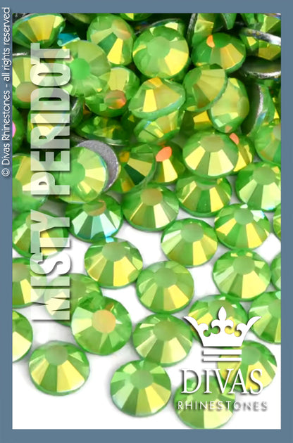 COATED RHINESTONES - 'Misty Peridot'