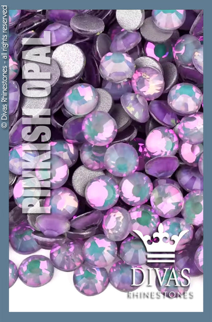 LUMINOUS RHINESTONES - 'Pinkish Opal'