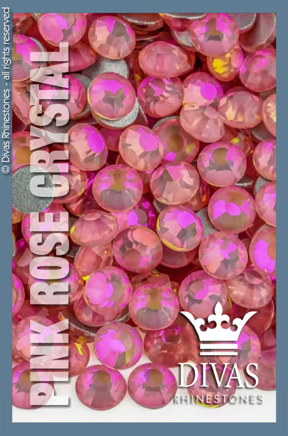 LUMINOUS RHINESTONES - 'Pink Rose Crystal'