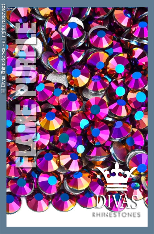 COATED RHINESTONES - 'Flame Purple'