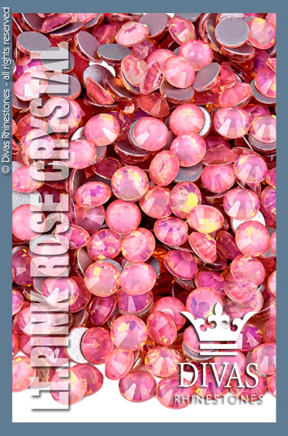LUMINOUS RHINESTONES - 'Lt. Pink Rose Crystal'