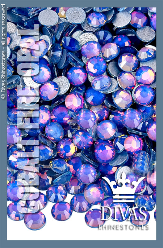 LUMINOUS RHINESTONES - 'Cobalt Fire Opal'