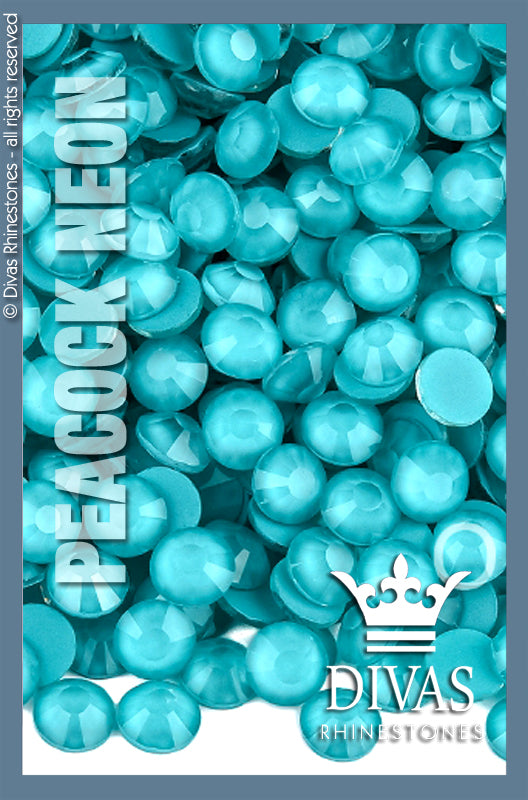 NEON RHINESTONES - 'Peacock'