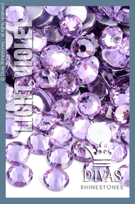 CRYSTAL RHINESTONES - 'Light Violet'