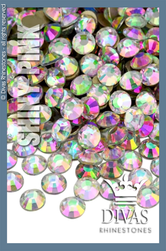 COATED RHINESTONES - 'Shiny Pink'